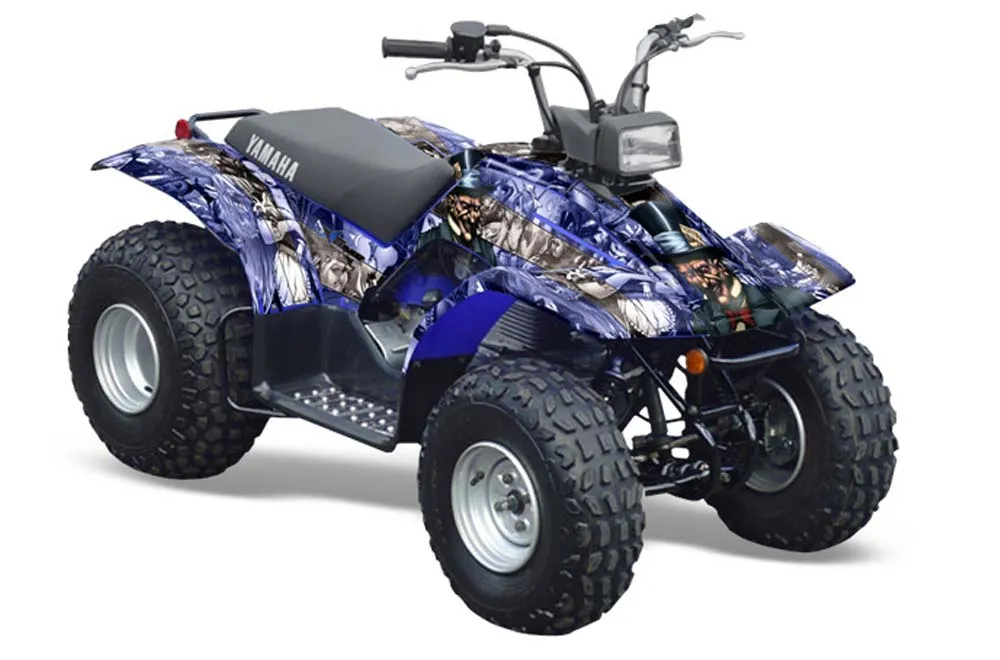 Yamaha Breeze 125 ATV Graphic Kit - 1989-2007 Mad Hatter Blue