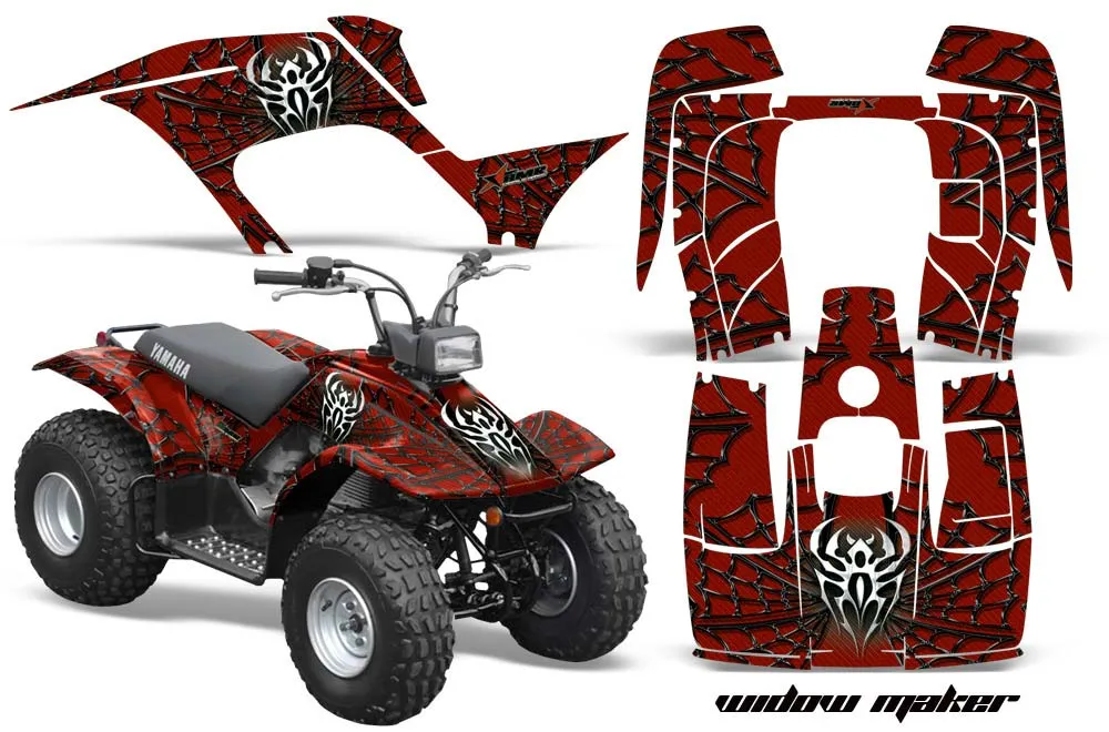 Yamaha Breeze 125 ATV Graphic Kit - 1989-2007 Widow Maker Red