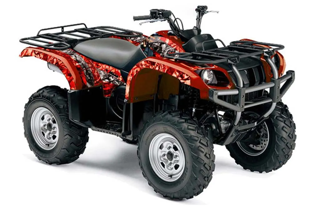 Yamaha Grizzly 660 ATV Graphic Kit - All Years Mad Hatter Red