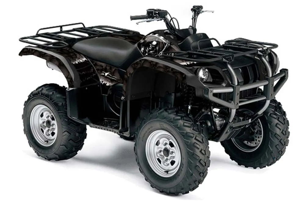 Yamaha Grizzly 660 ATV Graphic Kit - All Years Reaper Black