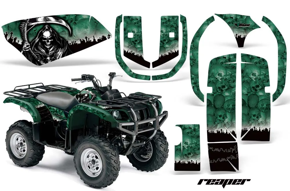 Yamaha Grizzly 660 ATV Graphic Kit - All Years Reaper Green