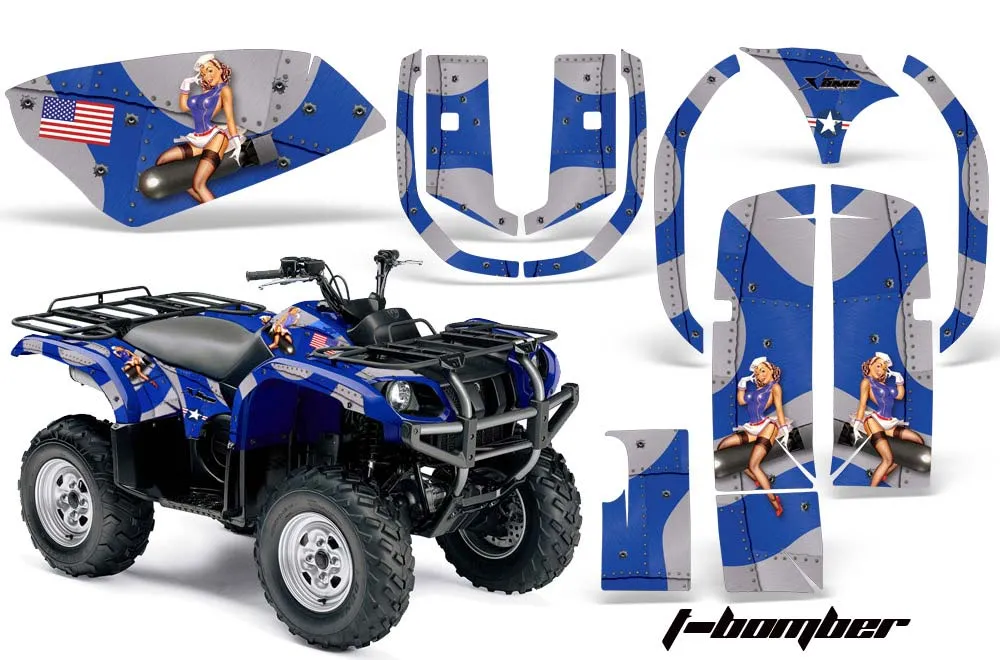 Yamaha Grizzly 660 ATV Graphic Kit - All Years T Bomber Blue