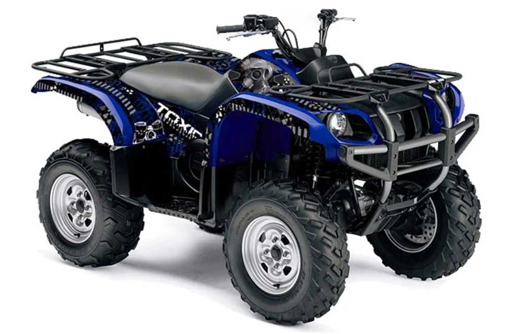 Yamaha Grizzly 660 ATV Graphic Kit - All Years Toxicity Blue