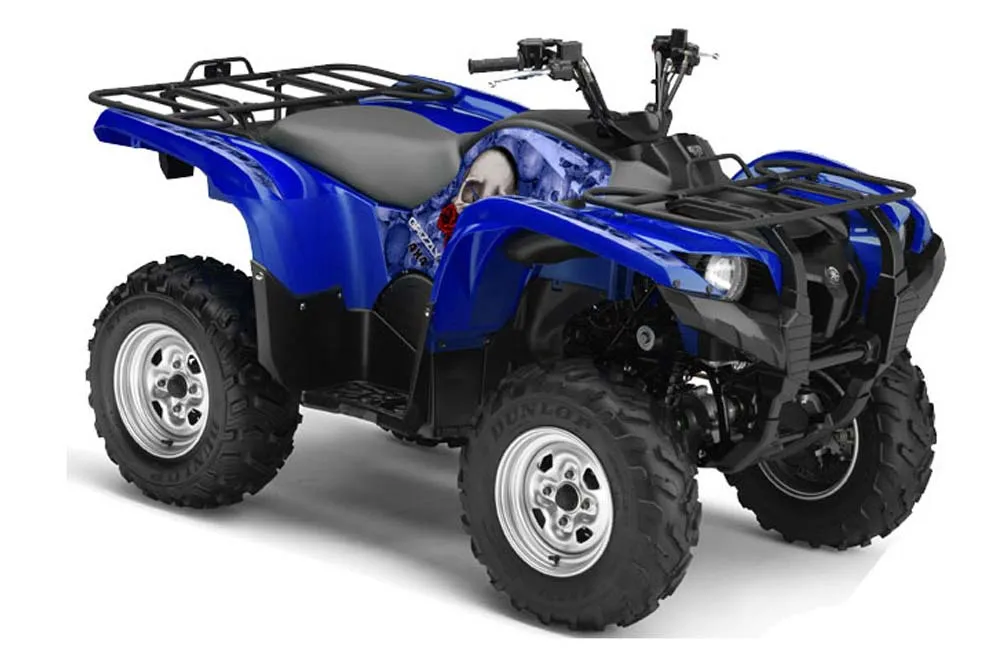 Yamaha Grizzly 700 / 550 ATV Graphic Kit - 2007-2014 Bone Collector Blue