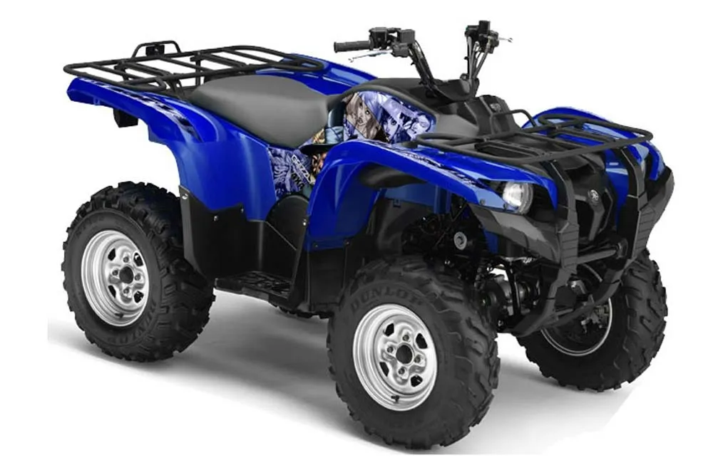 Yamaha Grizzly 700 / 550 ATV Graphic Kit - 2007-2014 Mad Hatter Blue