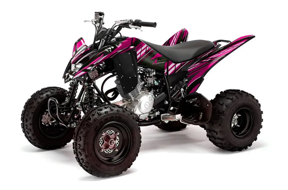 Yamaha Raptor 125 ATV Graphic Kit - 2011-2014 In Line Pink
