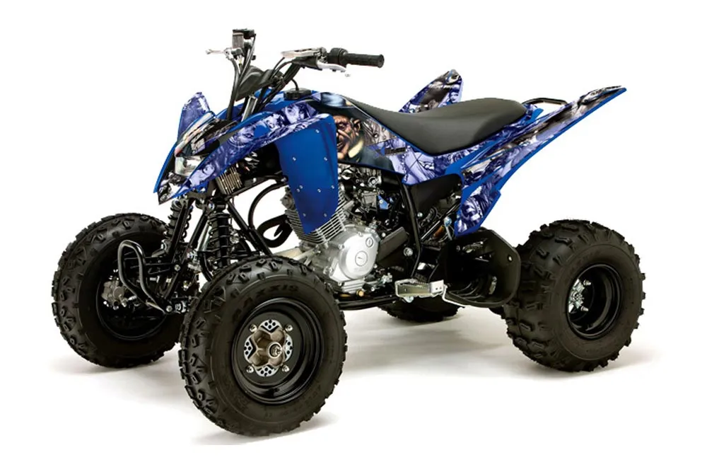 Yamaha Raptor 125 ATV Graphic Kit - 2011-2014 Mad Hatter Blue