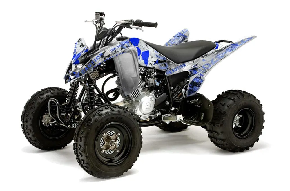 Yamaha Raptor 125 ATV Graphic Kit - 2011-2014 Meltdown Blue