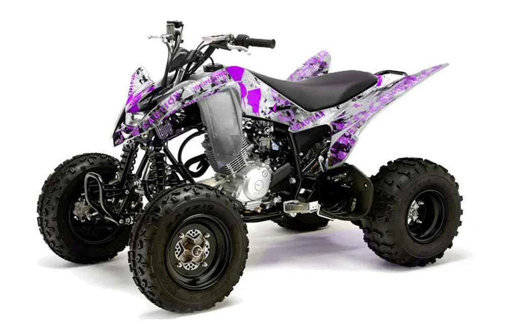 Yamaha Raptor 125 ATV Graphic Kit - 2011-2014 Meltdown Purple