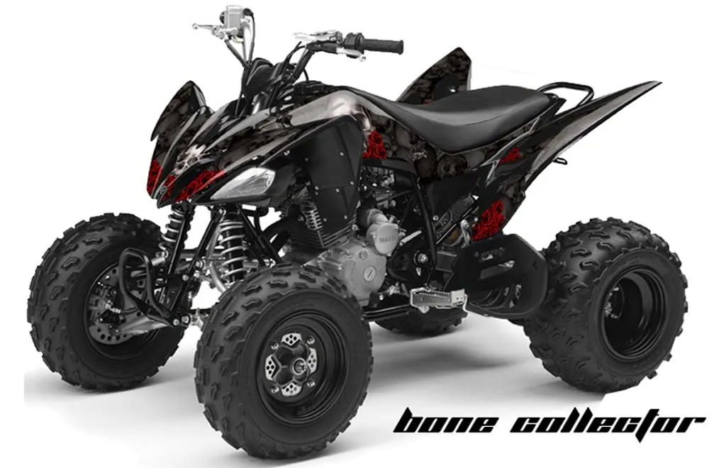 Yamaha Raptor 250 ATV Graphic Kit - 2008-2014 Bone Collector Black