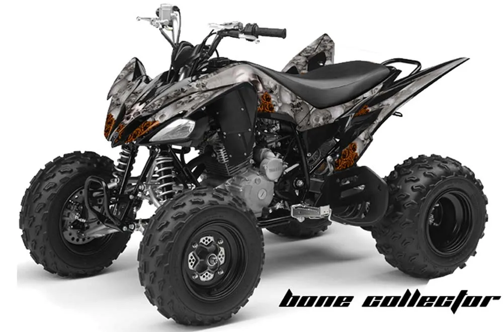 Yamaha Raptor 250 ATV Graphic Kit - 2008-2014 Bone Collector Silver