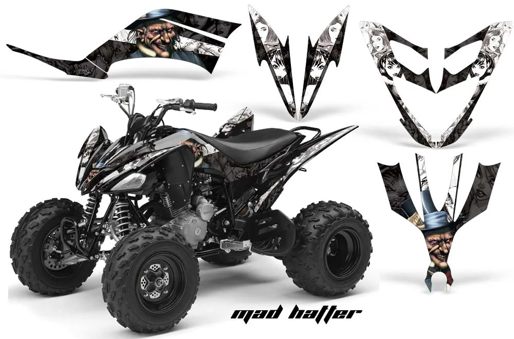 Yamaha Raptor 250 ATV Graphic Kit - 2008-2014 Mad Hatter Black
