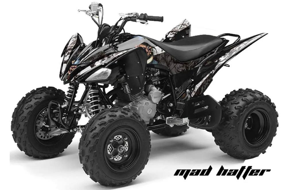 Yamaha Raptor 250 ATV Graphic Kit - 2008-2014 Mad Hatter Black