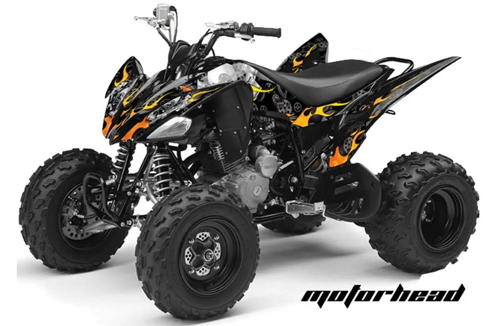 Yamaha Raptor 250 ATV Graphic Kit - 2008-2014 Motorhead Black