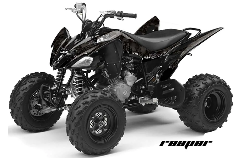 Yamaha Raptor 250 ATV Graphic Kit - 2008-2014 Reaper Black