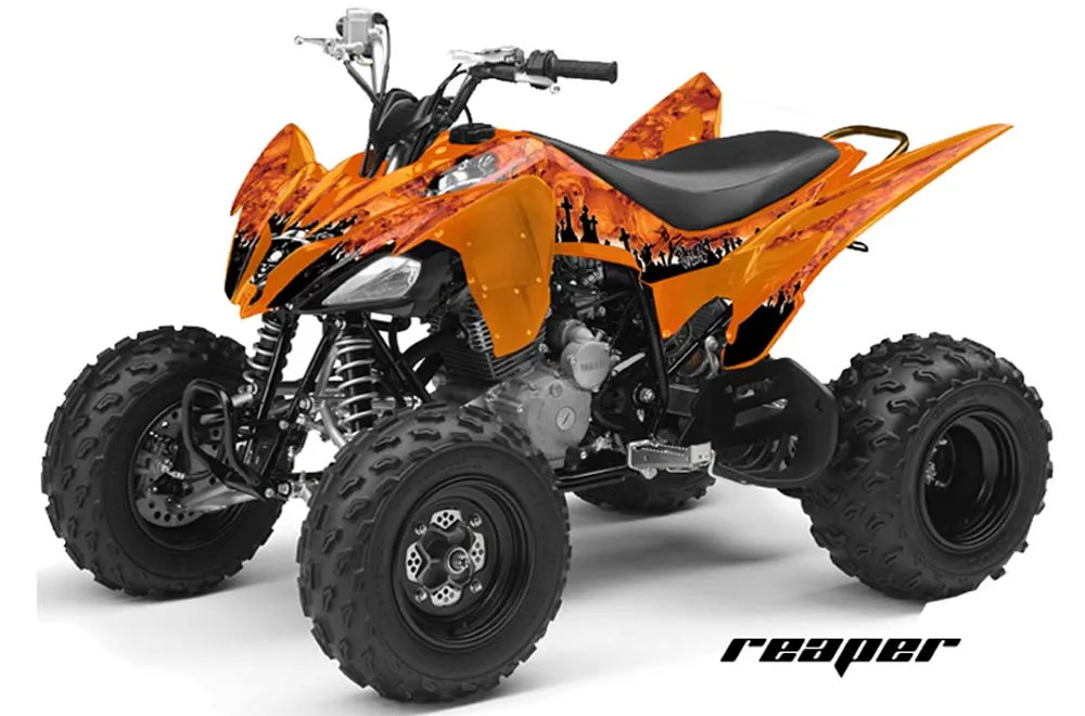 Yamaha Raptor 250 ATV Graphic Kit - 2008-2014 Reaper Orange
