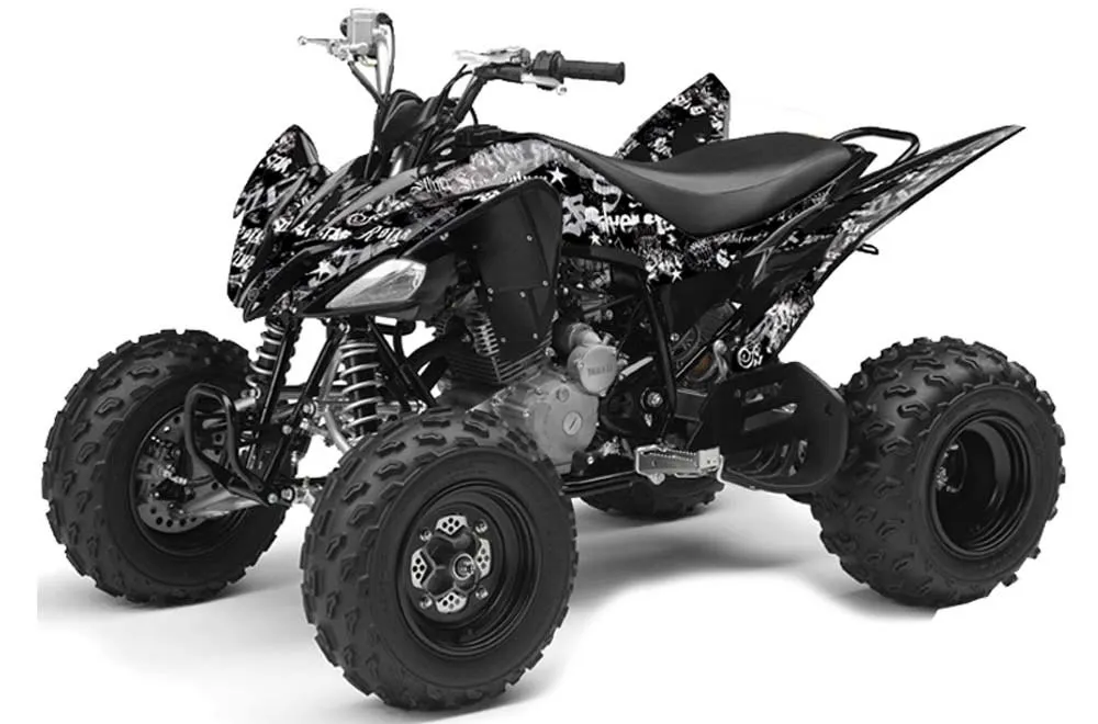 Yamaha Raptor 250 ATV Graphic Kit - 2008-2014 Silver Star - Silverhaze Silver