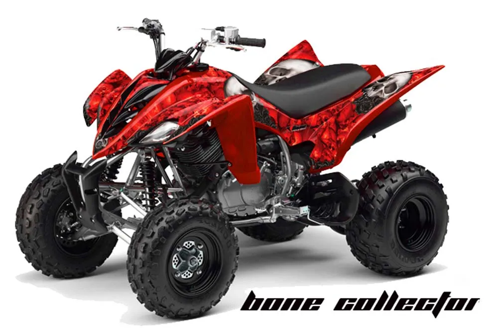 Yamaha Raptor 350 ATV Graphic Kit - 2004-2014 Bone Collector Red