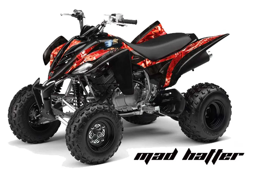 Yamaha Raptor 350 ATV Graphic Kit - 2004-2014 Mad Hatter Black
