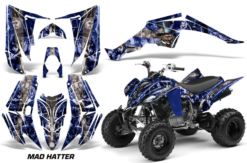 Yamaha Raptor 350 ATV Graphic Kit - 2004-2014 Mad Hatter Blue
