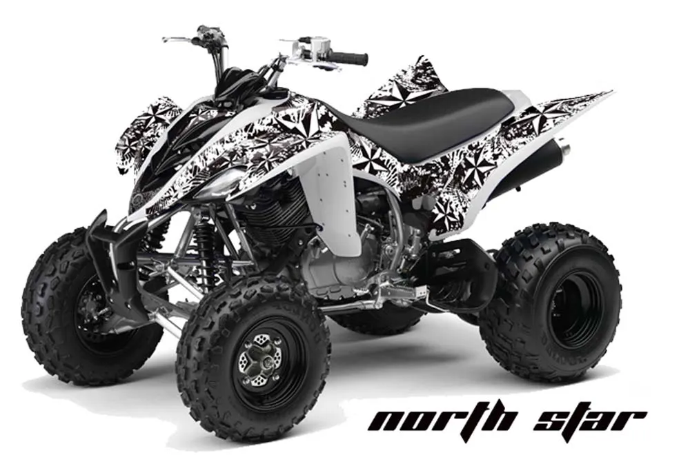Yamaha Raptor 350 ATV Graphic Kit - 2004-2014 Northstar White