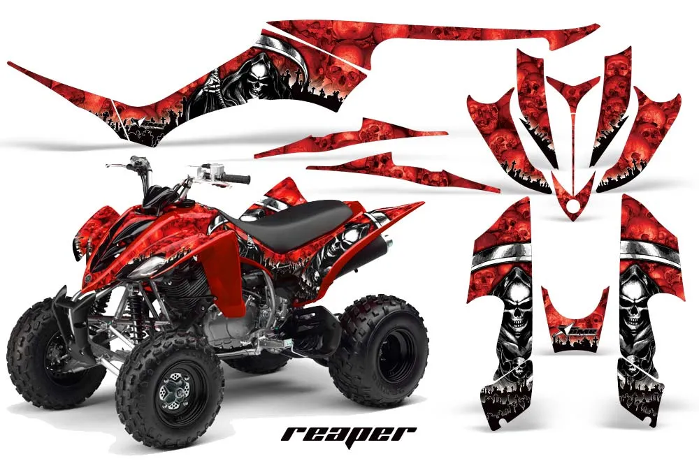 Yamaha Raptor 350 ATV Graphic Kit - 2004-2014 Reaper Red