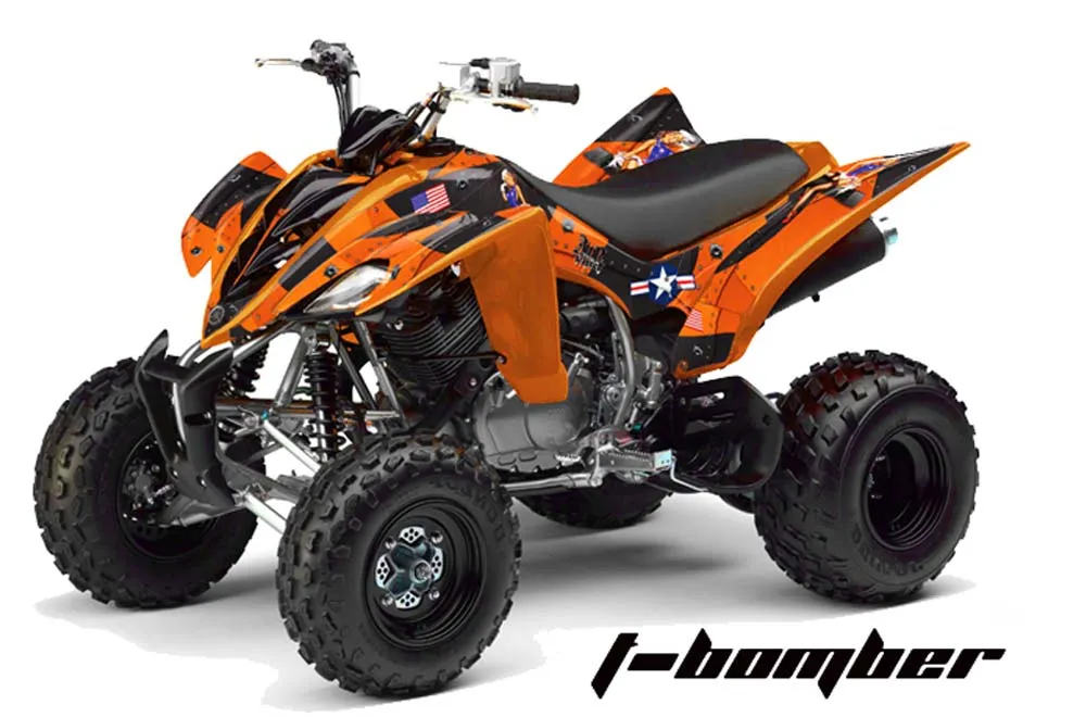 Yamaha Raptor 350 ATV Graphic Kit - 2004-2014 T Bomber Orange