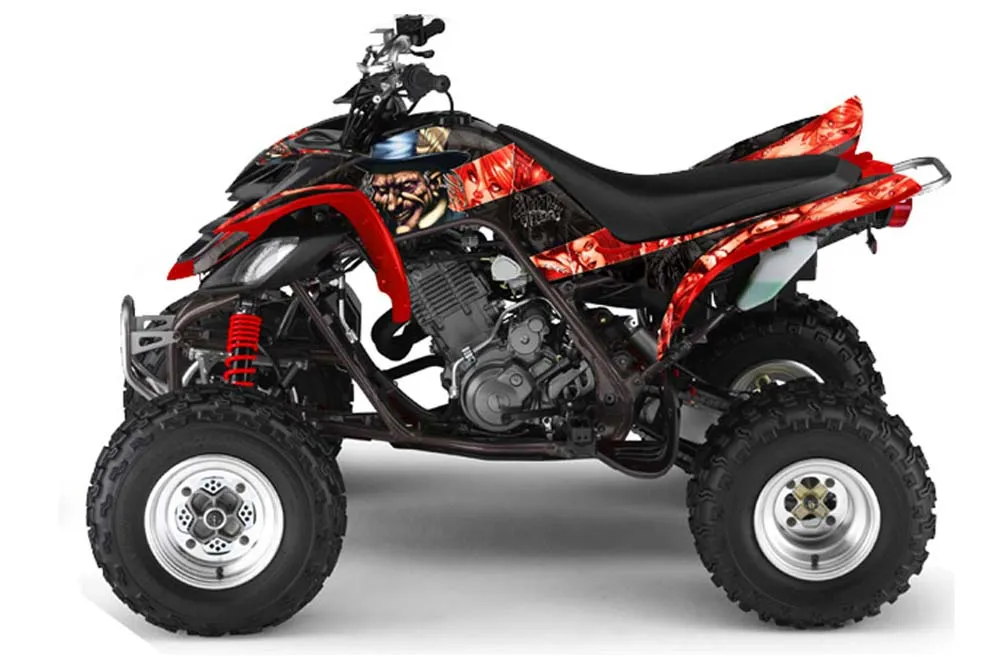 Yamaha Raptor 660 ATV Graphic Kit - 2001-2005 Mad Hatter Black
