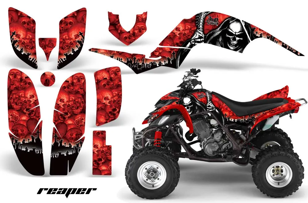 Yamaha Raptor 660 ATV Graphic Kit - 2001-2005 Reaper Red