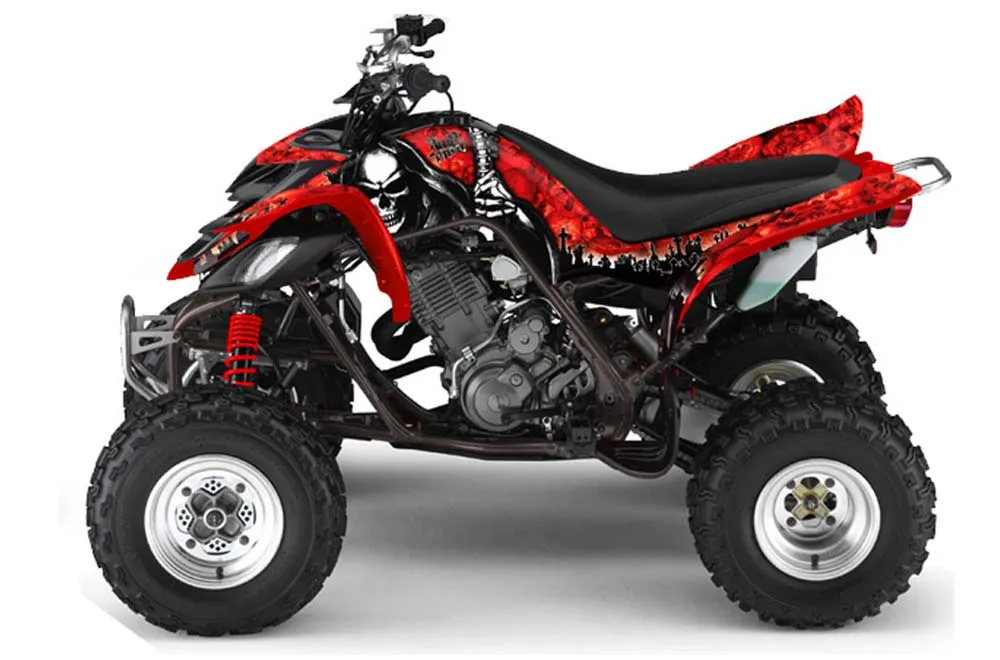 Yamaha Raptor 660 ATV Graphic Kit - 2001-2005 Reaper Red