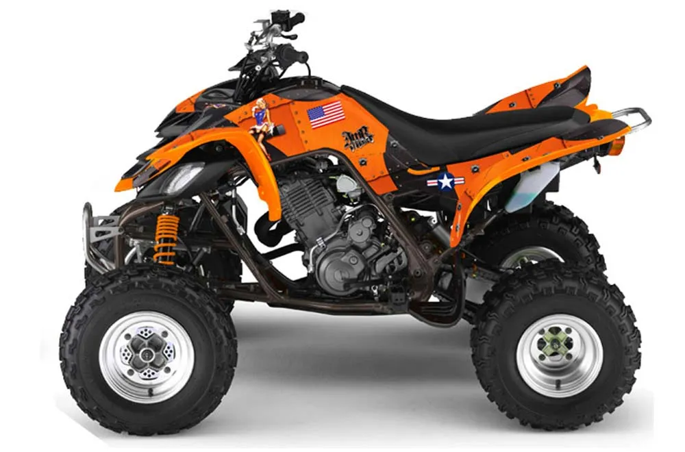 Yamaha Raptor 660 ATV Graphic Kit - 2001-2005 T Bomber Orange