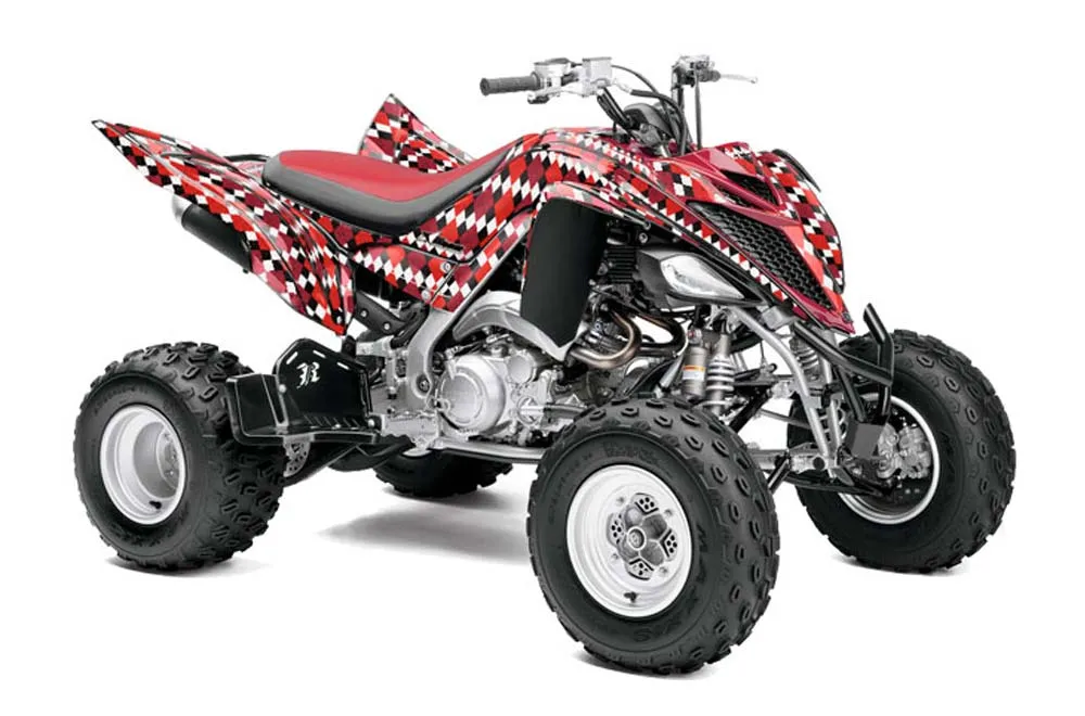 Yamaha Raptor 700 ATV Graphic Kit - 2006-2012 Argyle Red