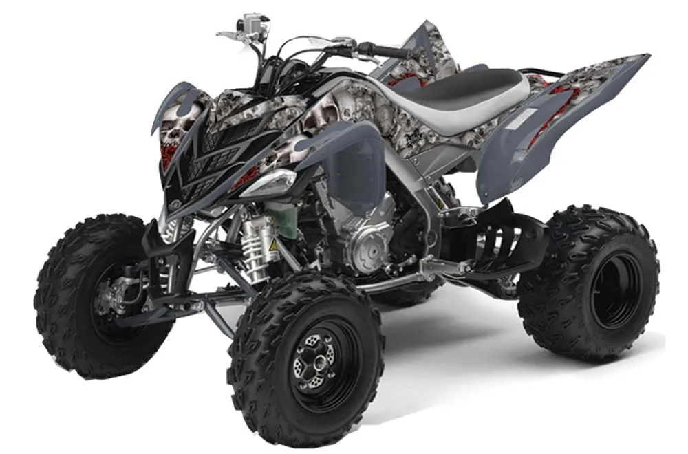 Yamaha Raptor 700 ATV Graphic Kit - 2006-2012 Bone Collector Silver