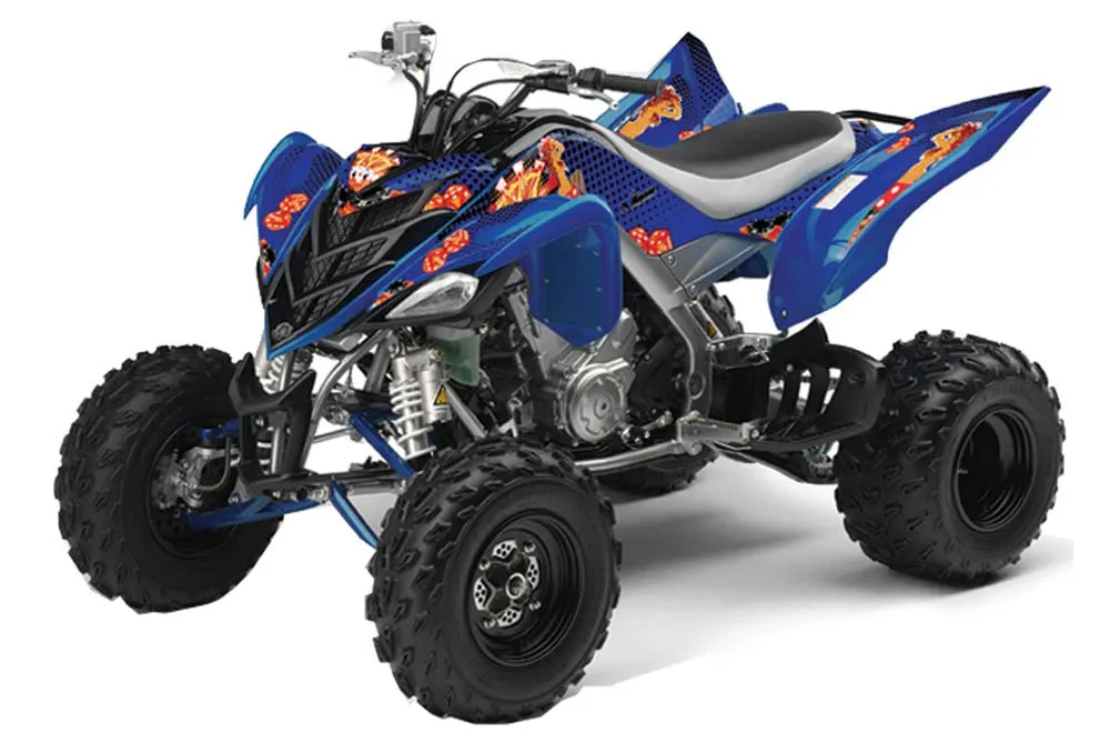 Yamaha Raptor 700 ATV Graphic Kit - 2006-2012 Jackpot Blue