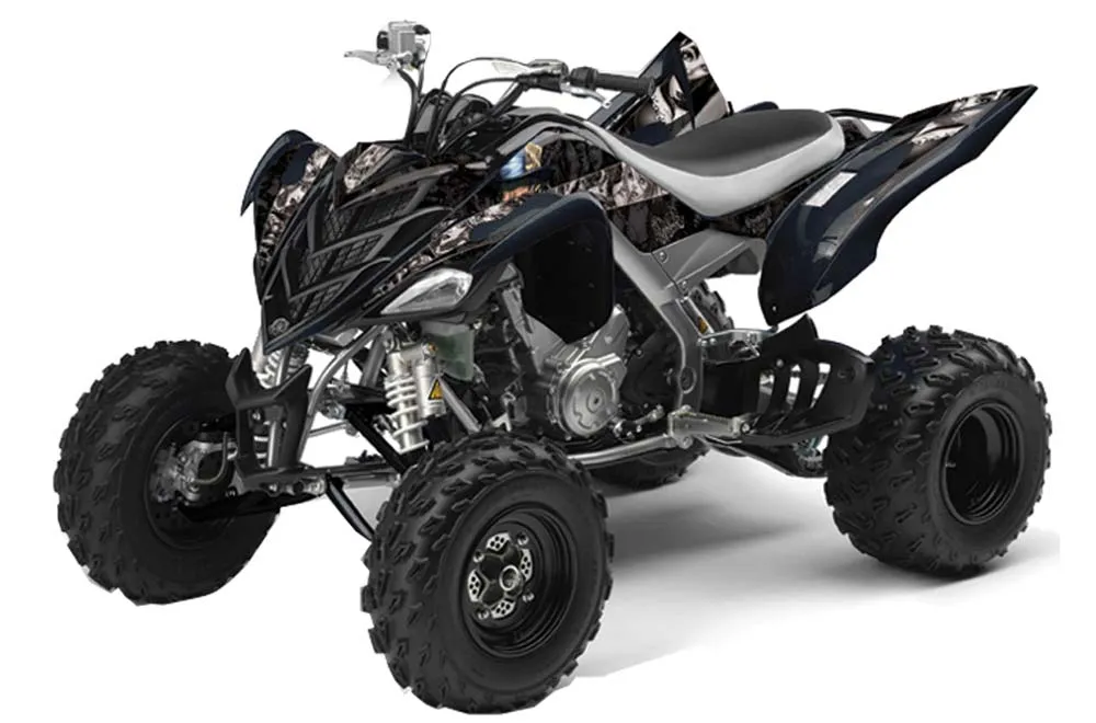 Yamaha Raptor 700 ATV Graphic Kit - 2006-2012 Mad Hatter Black