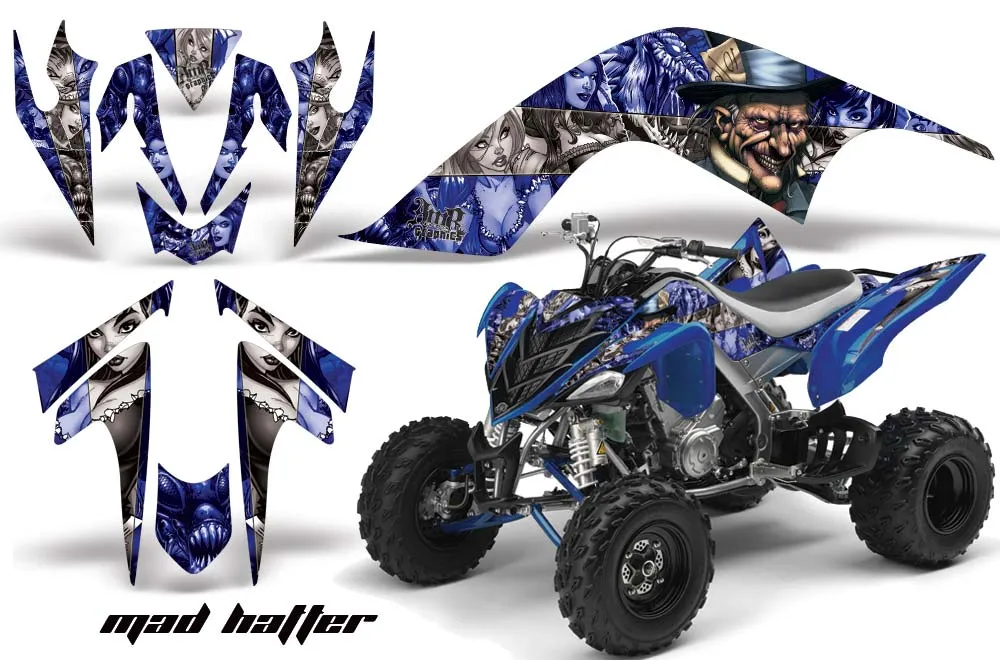 Yamaha Raptor 700 ATV Graphic Kit - 2006-2012 Mad Hatter Blue