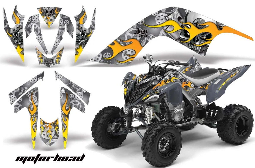 Yamaha Raptor 700 ATV Graphic Kit - 2006-2012 Motorhead Red