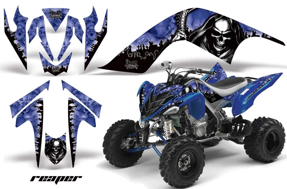 Yamaha Raptor 700 ATV Graphic Kit - 2006-2012 Reaper Black