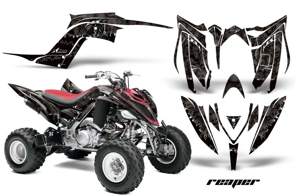 Yamaha Raptor 700 ATV Graphic Kit - 2006-2012 Reaper Black
