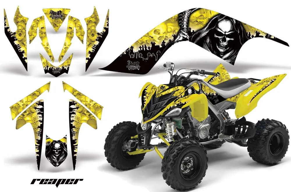 Yamaha Raptor 700 ATV Graphic Kit - 2006-2012 Reaper Silver
