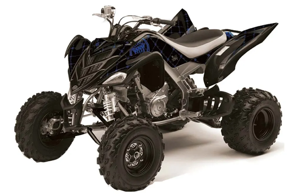 Yamaha Raptor 700 ATV Graphic Kit - 2006-2012 Silver Star - Reloaded Blue