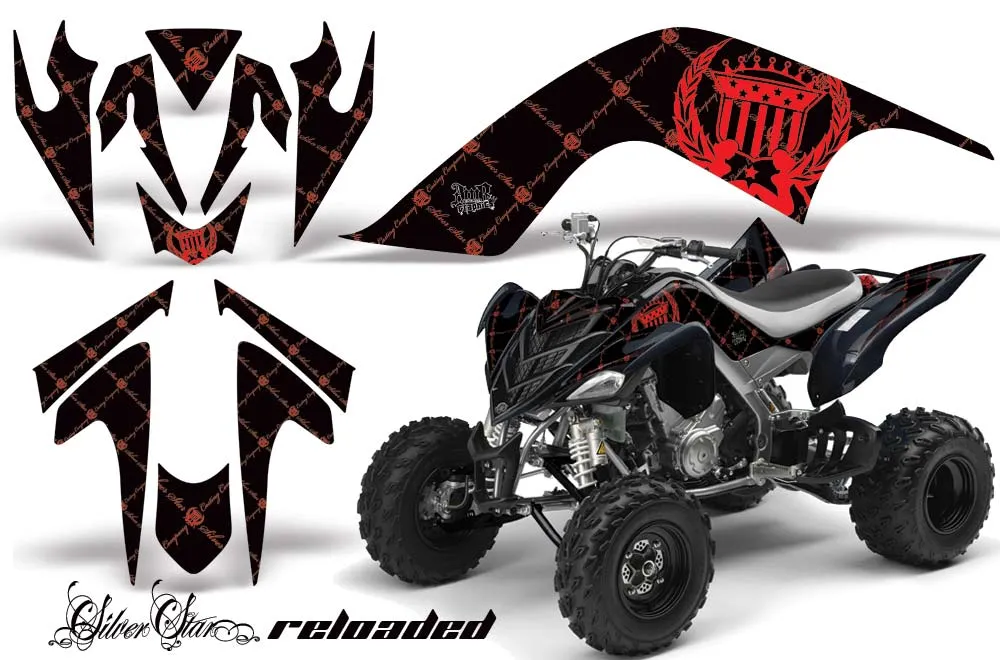 Yamaha Raptor 700 ATV Graphic Kit - 2006-2012 Silver Star - Reloaded Orange