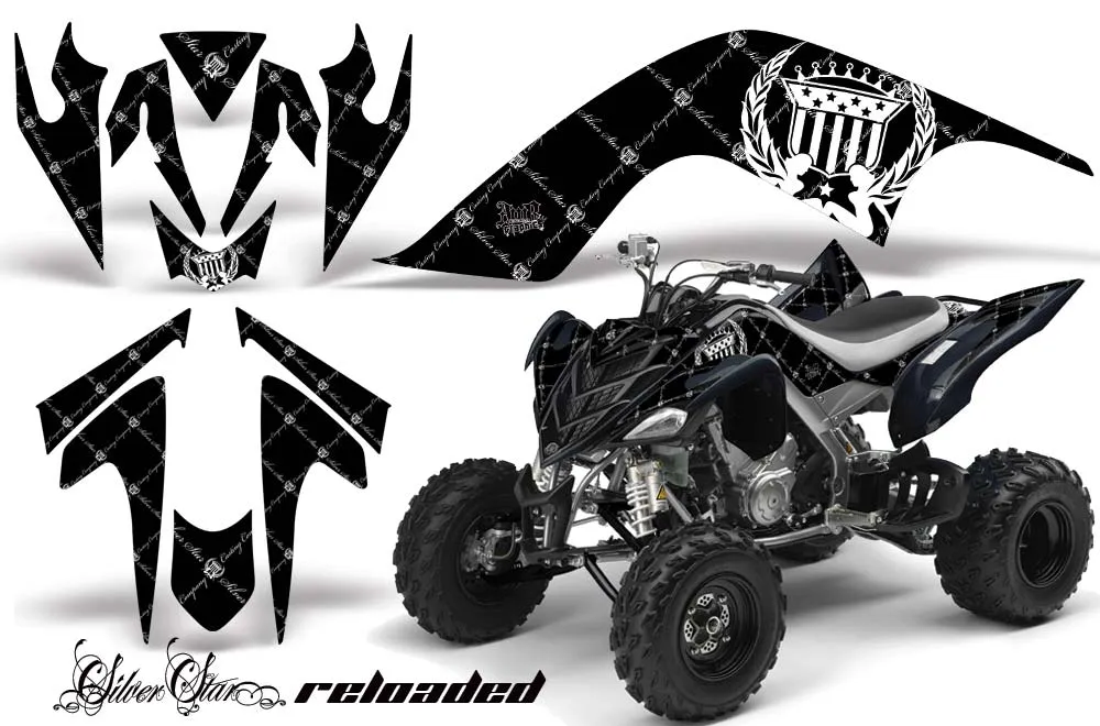 Yamaha Raptor 700 ATV Graphic Kit - 2006-2012 Silver Star - Silverhaze Blue