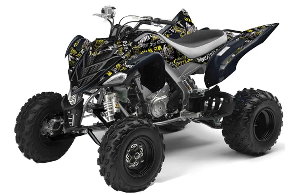 Yamaha Raptor 700 ATV Graphic Kit - 2006-2012 Silver Star - Silverhaze Yellow