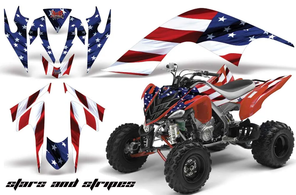 Yamaha Raptor 700 ATV Graphic Kit - 2006-2012 Stars n Stripes Red
