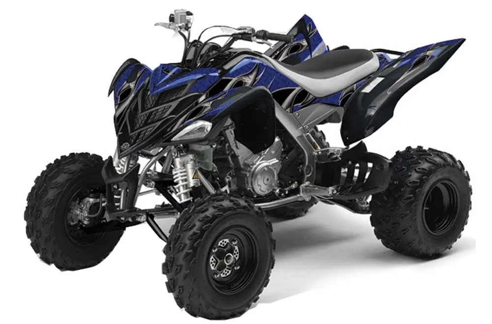 Yamaha Raptor 700 ATV Graphic Kit - 2006-2012 Tribal Flames Black