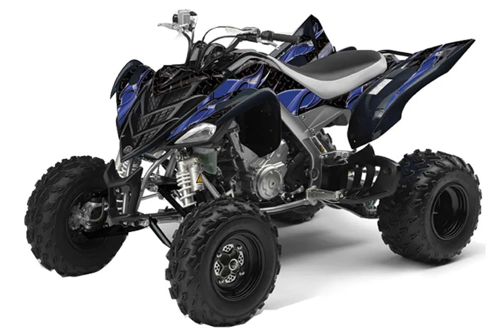 Yamaha Raptor 700 ATV Graphic Kit - 2006-2012 Tribal Flames Blue