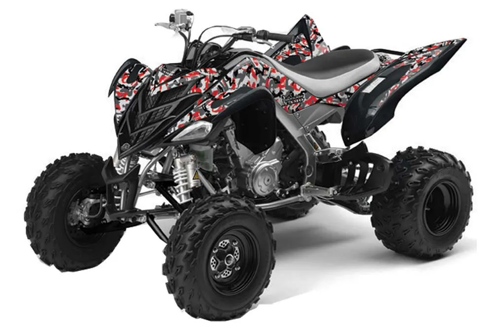 Yamaha Raptor 700 ATV Graphic Kit - 2006-2012 Urban Camo Red