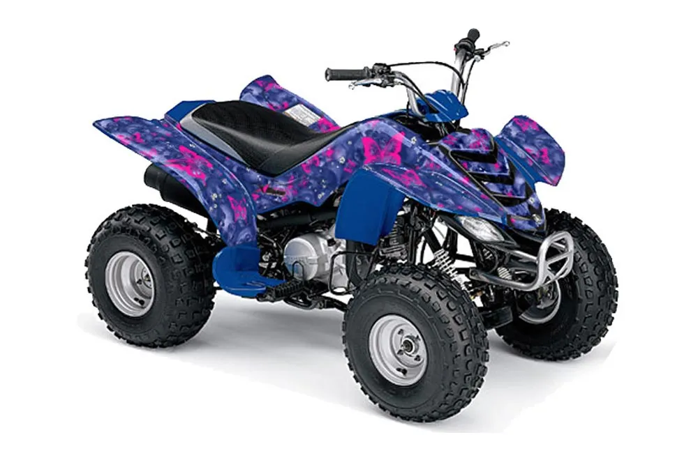 Yamaha Raptor 80 ATV Graphic Kit - 2003-2016 Butterfly Blue