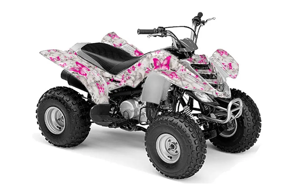 Yamaha Raptor 80 ATV Graphic Kit - 2003-2016 Butterfly Pink